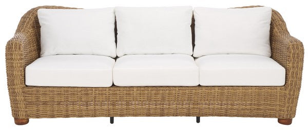 MELBOURNE WICKER PATIO SOFA - SAFAVIEH