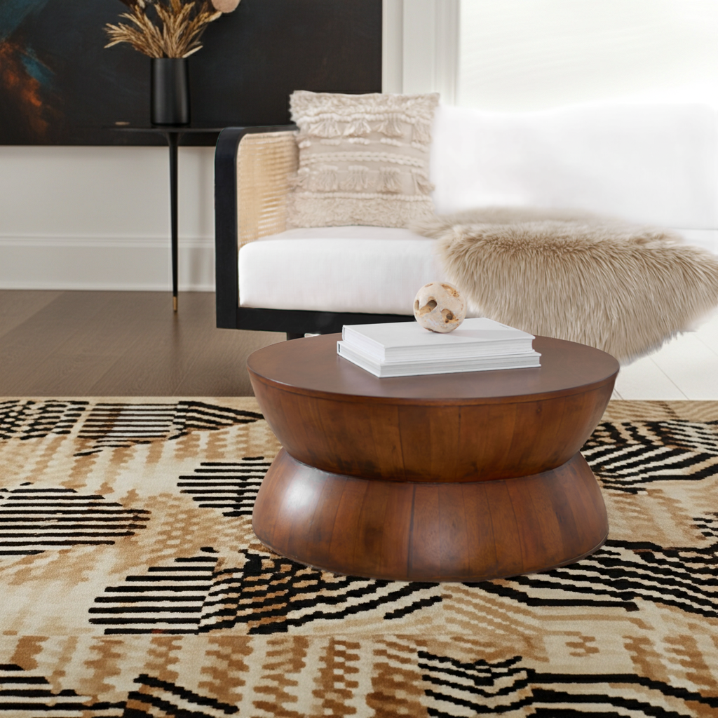 ALECTO ROUND COFFEE TABLE - COF6601 - SAFAVIEH