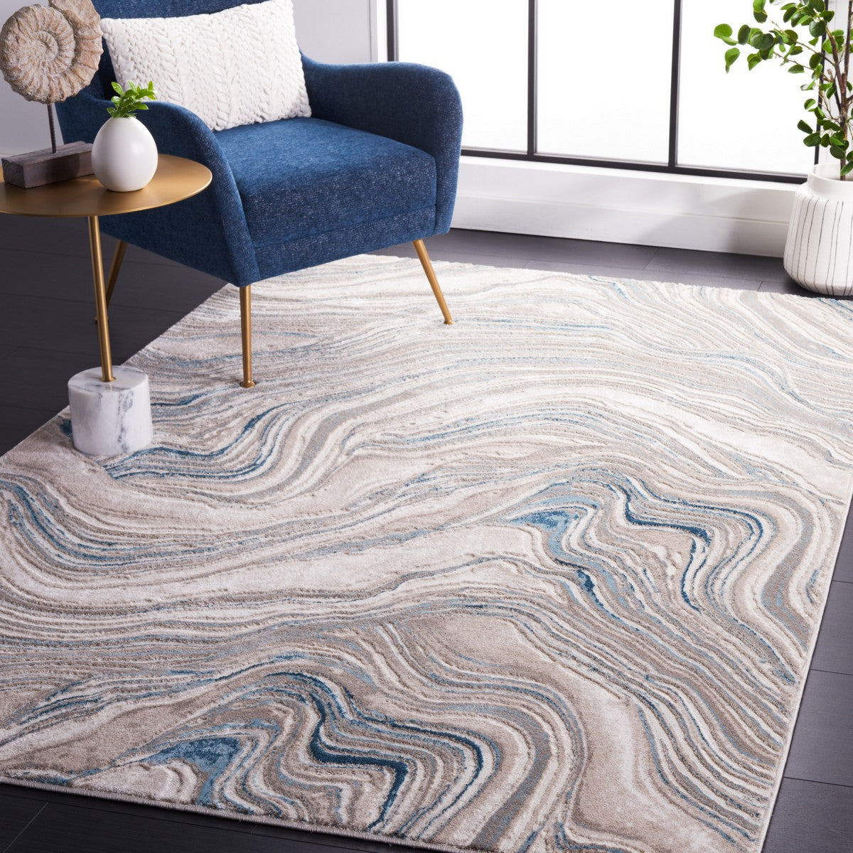 Meadow 500  Rug Collection - MDW564M - SAFAVIEH