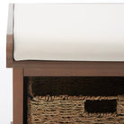 Lonan  Wicker Storage Bench - SAFAVIEH