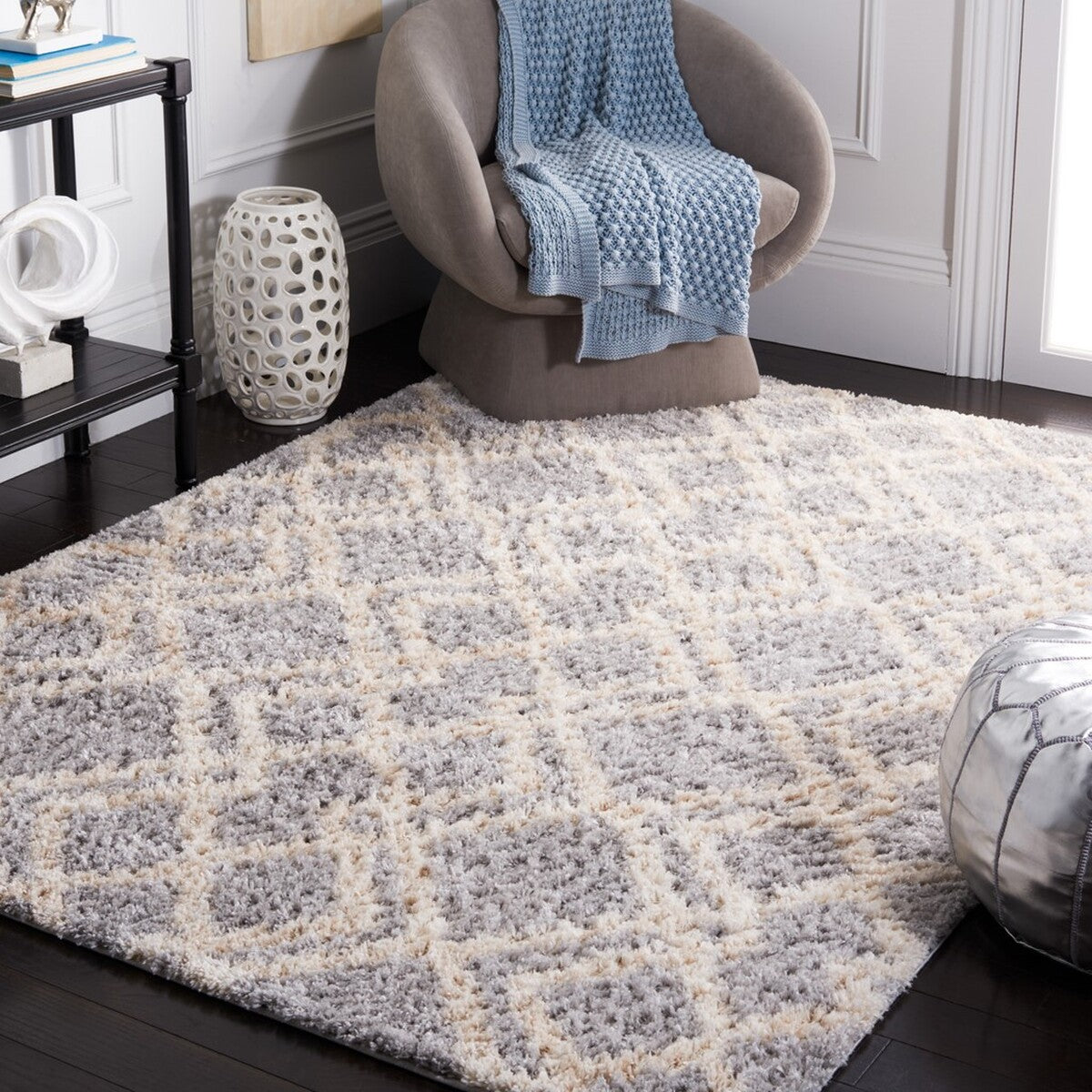 Berber Shag 200  Rug Collection - BER213G - SAFAVIEH