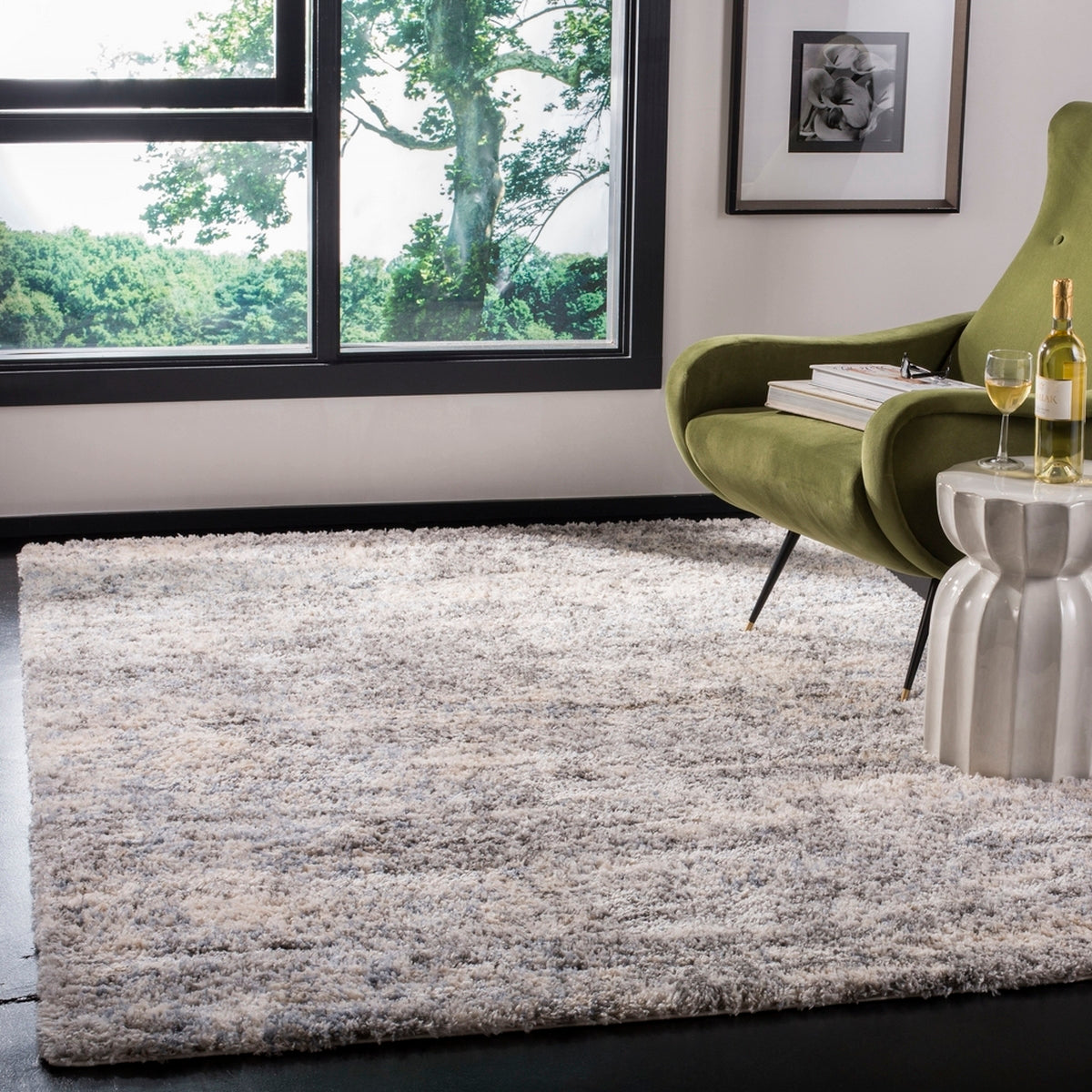 Berber Shag 200  Rug Collection - BER219G - SAFAVIEH