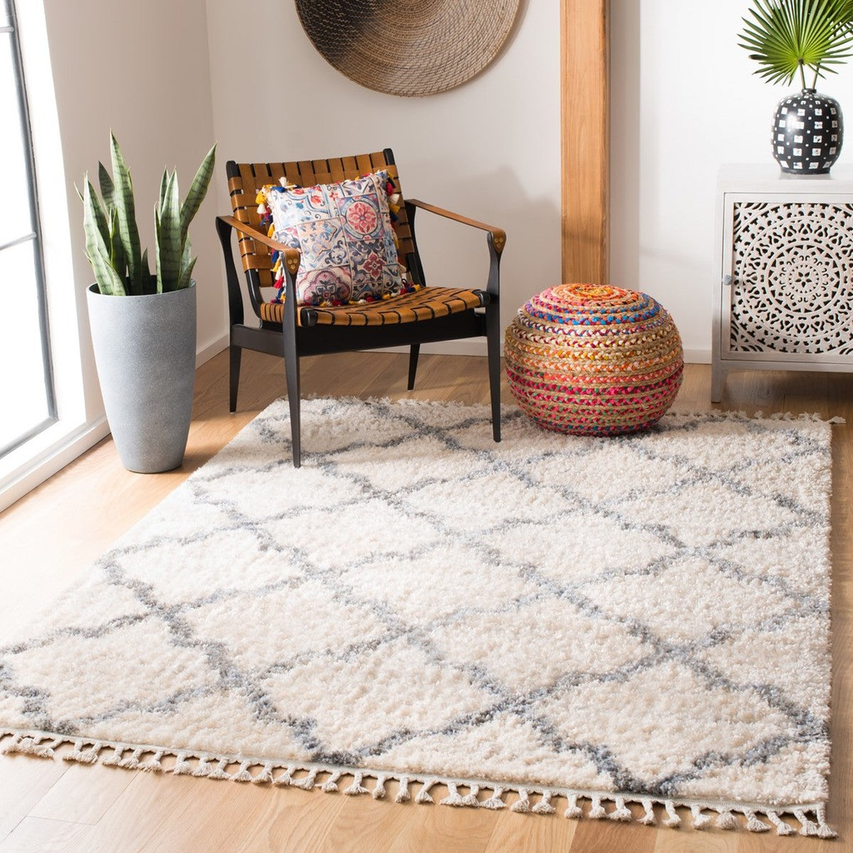 Berber Fringe Shag  Rug Collection - BFG627A - SAFAVIEH