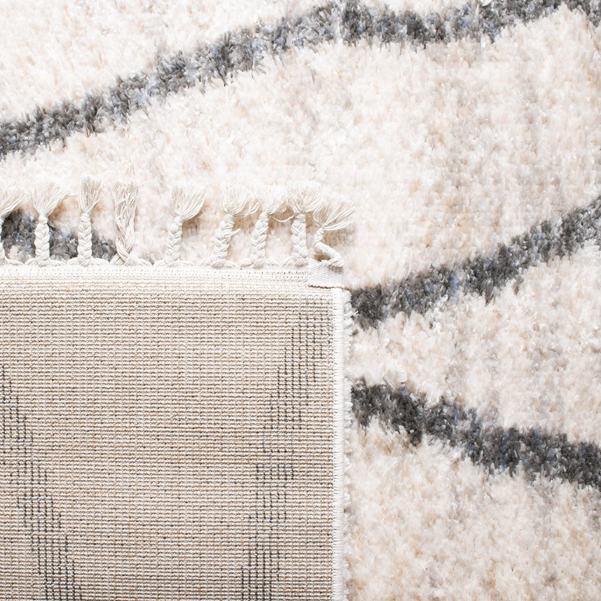 Berber Fringe Shag  Rug Collection - BFG628B - SAFAVIEH