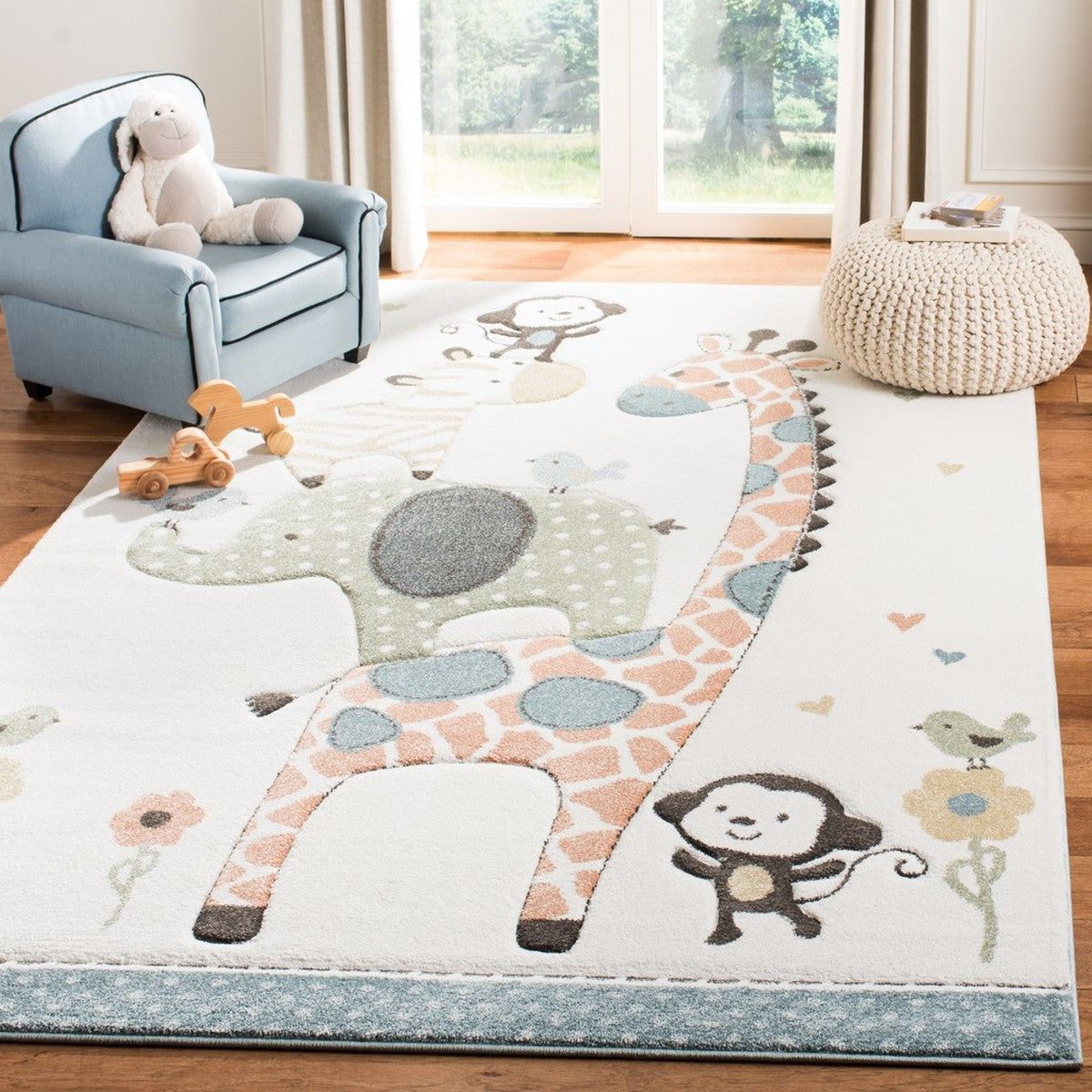 Carousel Kids 100  Rug Collection - CRK120A - SAFAVIEH