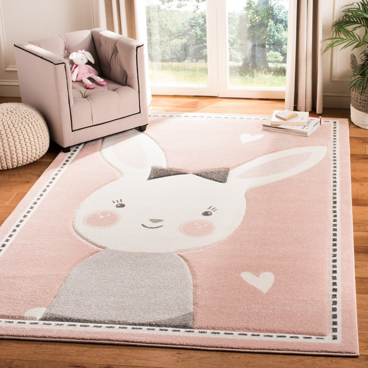 Carousel Kids 100  Rug Collection - CRK166P - SAFAVIEH