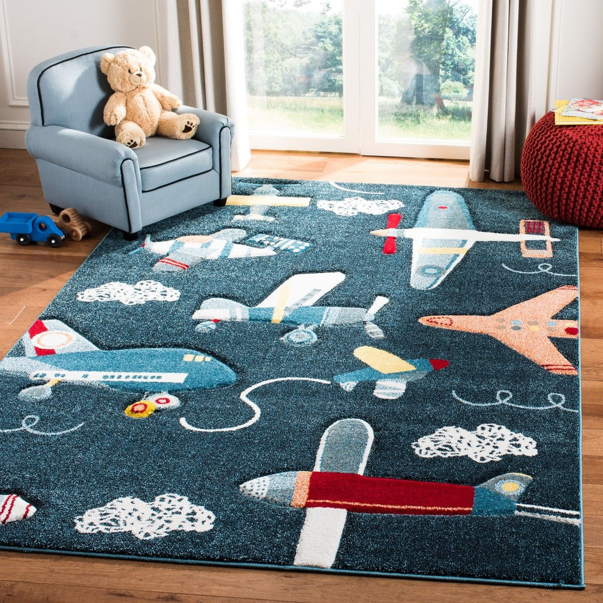 Carousel Kids 100  Rug Collection - CRK167N - SAFAVIEH