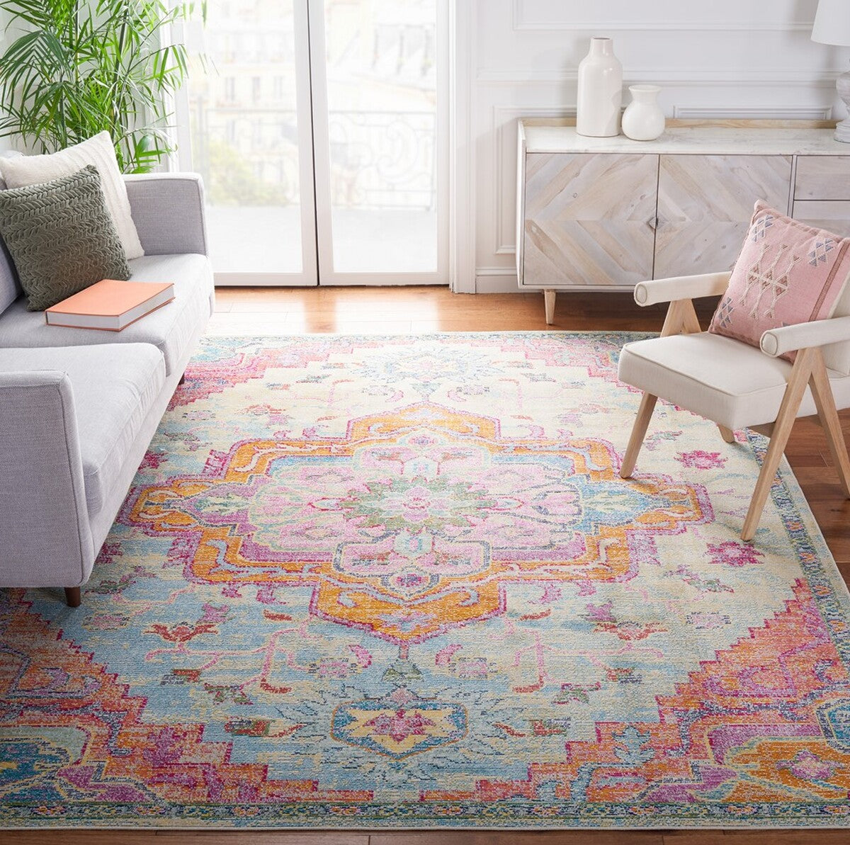 Crystal  Rug Collection - CRS501B - SAFAVIEH