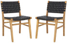 TAIKA LEATHER DINING CHAIR - SAFAVIEH