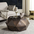 Astrid Faceted Coffee Table - SAFAVIEH