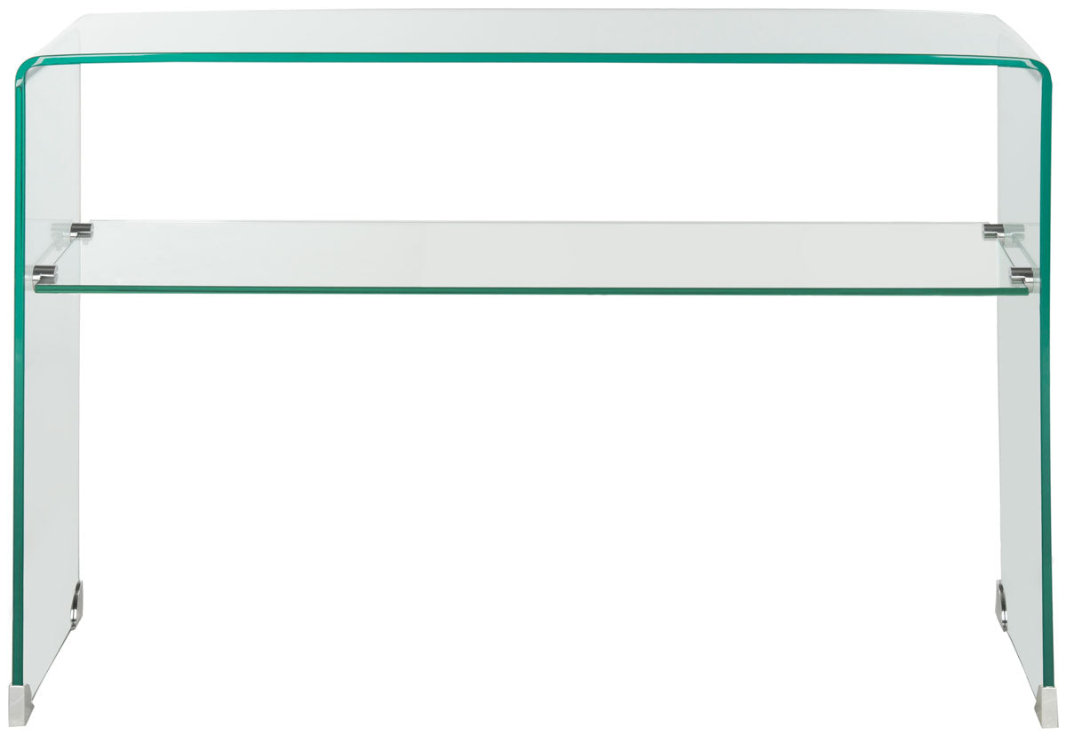 HOLLIS GLASS CONSOLE TABLE - SAFAVIEH