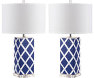 Garden Lattice Table Lamp- LIT4134A-SET2 - SAFAVIEH