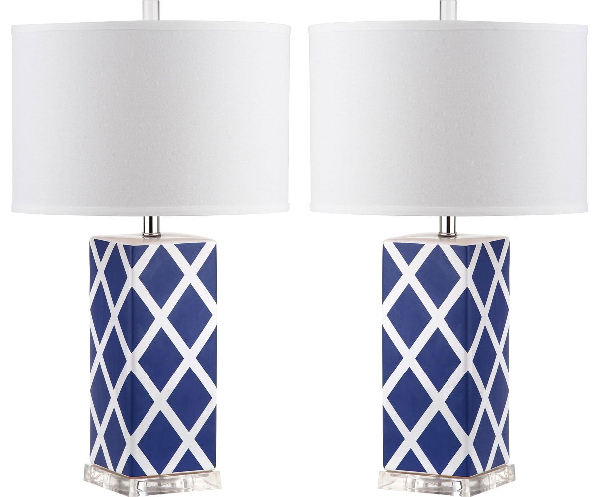 Garden Lattice Table Lamp- LIT4134A-SET2 - SAFAVIEH