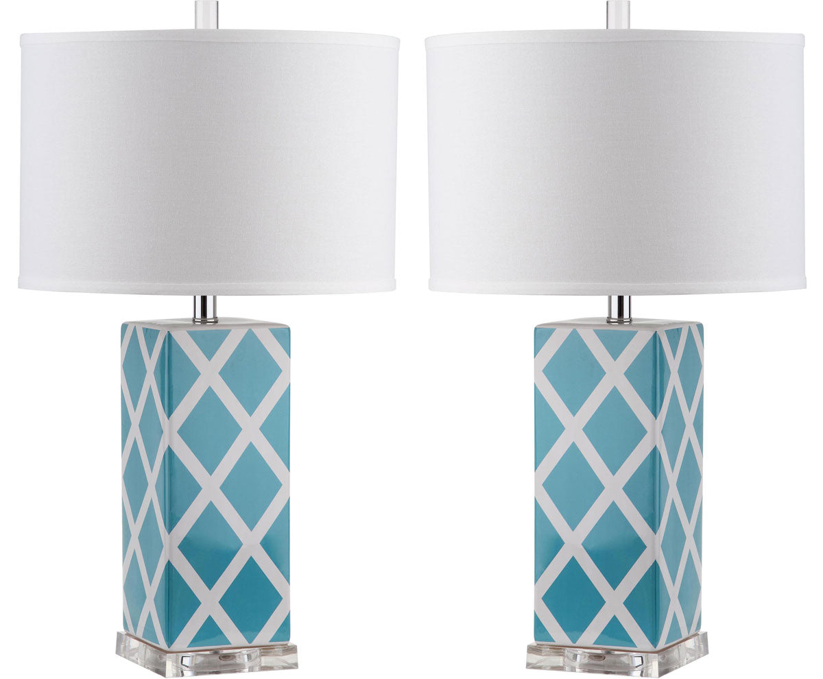 Garden Lattice Table Lamp- LIT4134B-SET2 - SAFAVIEH