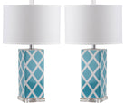 Garden Lattice Table Lamp- LIT4134B-SET2 - SAFAVIEH