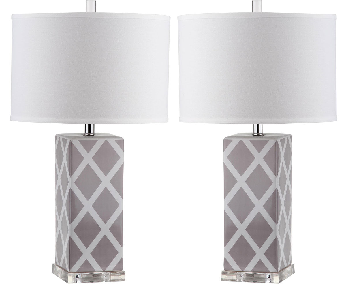 Garden Lattice Table Lamp- LIT4134A-SET2 - SAFAVIEH