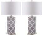 Garden Lattice Table Lamp- LIT4134A-SET2 - SAFAVIEH