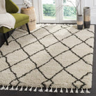 Moroccan Fringe Shag 200  Rug Collection - MFG241B - SAFAVIEH