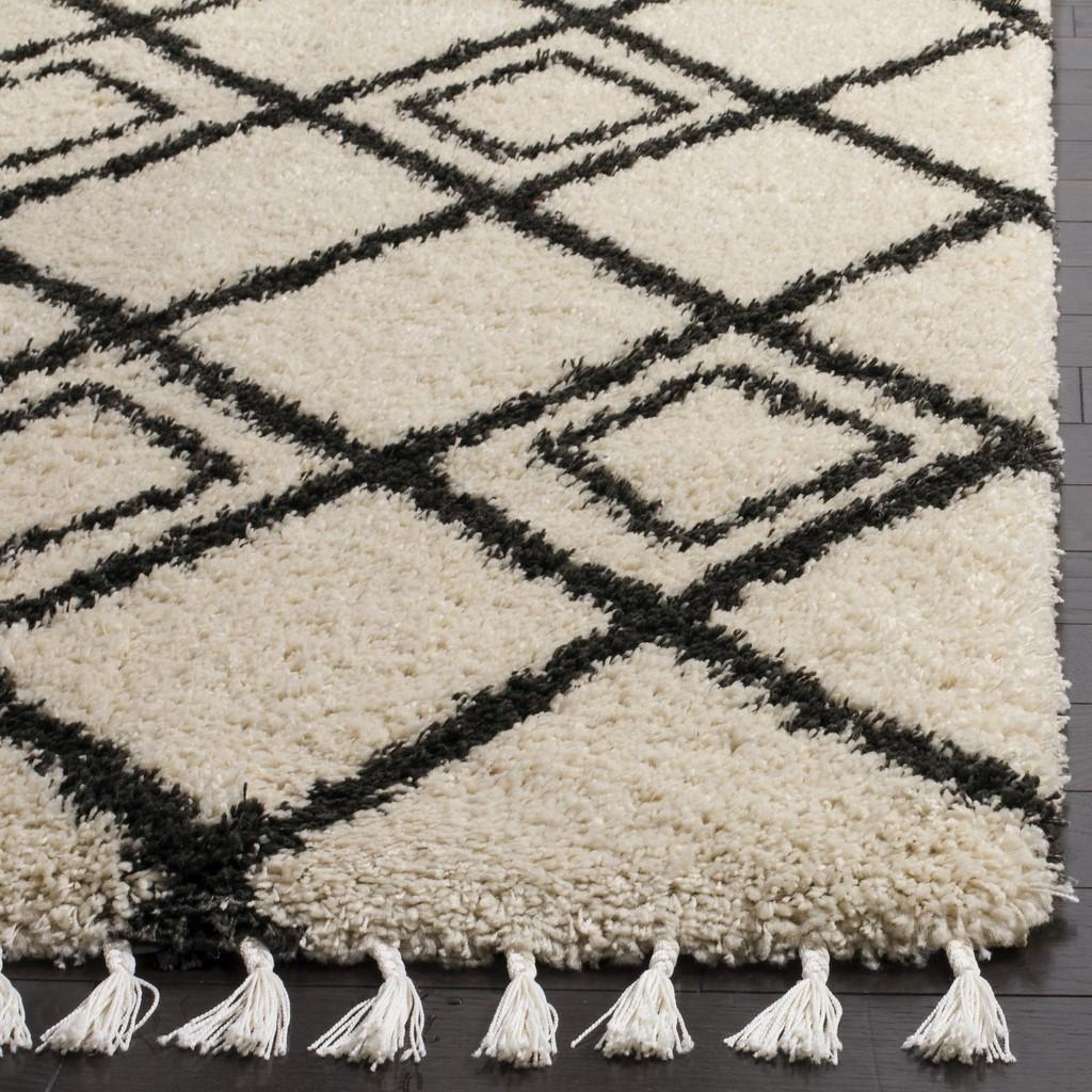 Moroccan Fringe Shag 200  Rug Collection - MFG244B - SAFAVIEH