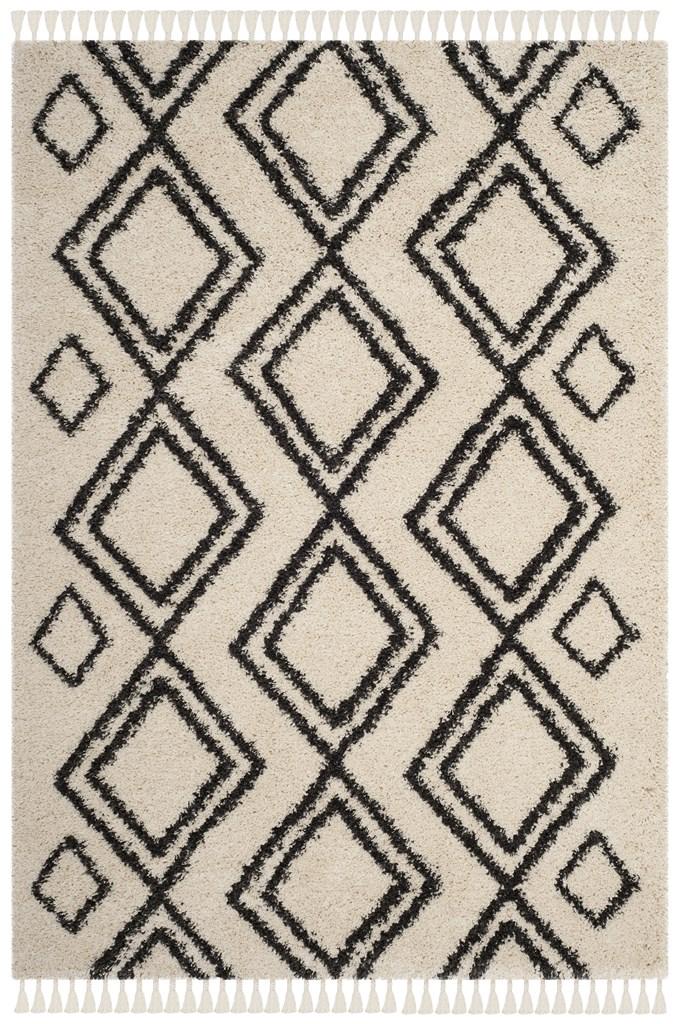 Moroccan Fringe Shag 200  Rug Collection - MFG247B - SAFAVIEH