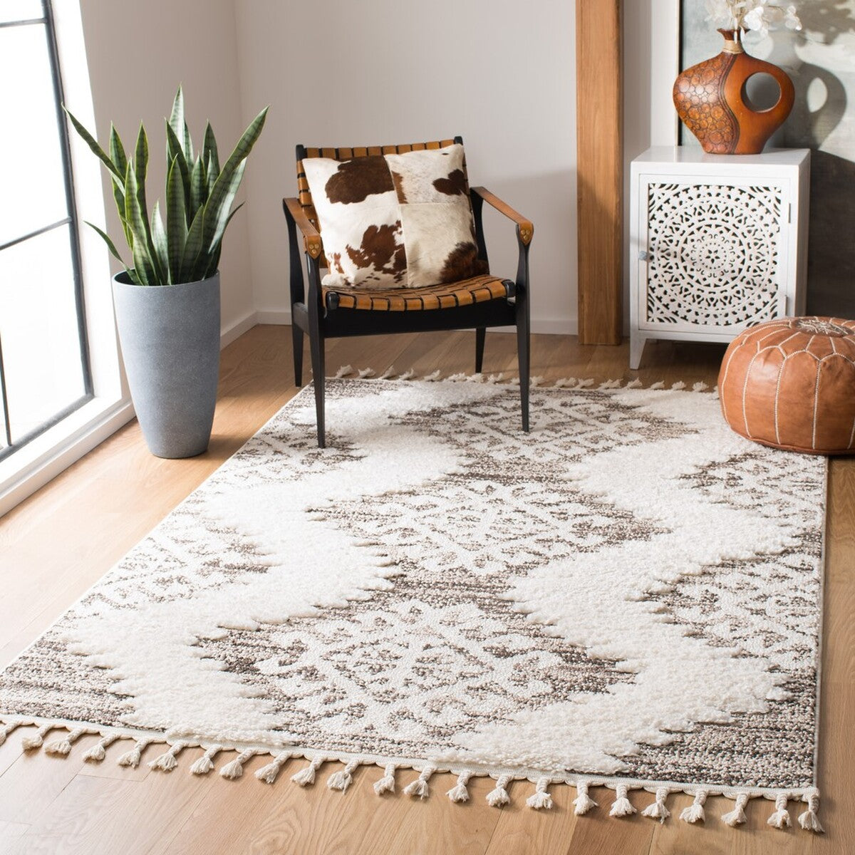 Moroccan Tassel Shag  Rug Collection - MTS652A - SAFAVIEH