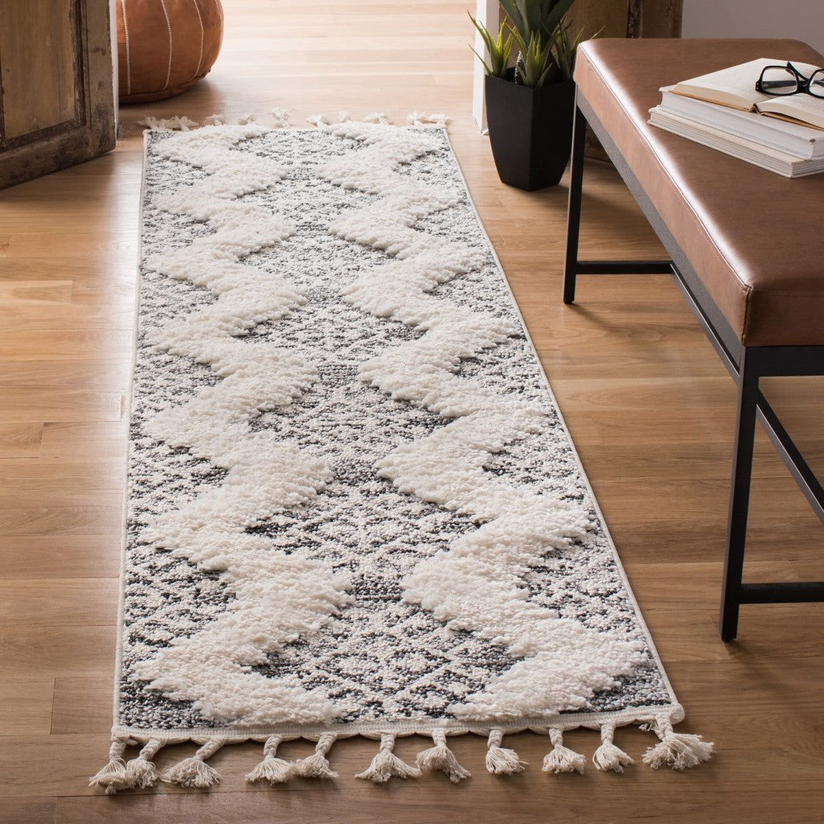 Moroccan Tassel Shag  Rug Collection - MTS652F - SAFAVIEH