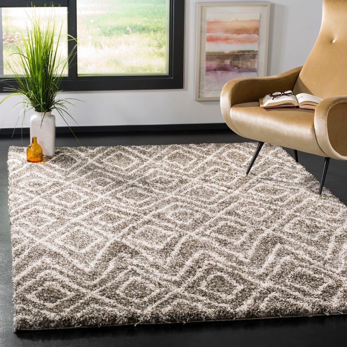 Hudson Shag  Rug Collection - SGH332B - SAFAVIEH